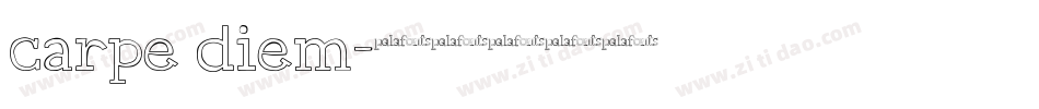 carpe diem字体转换